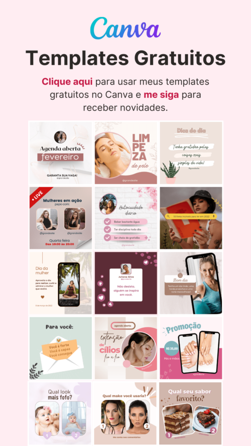 Como fazer um feed organizado no Canva organizador gratuito para você