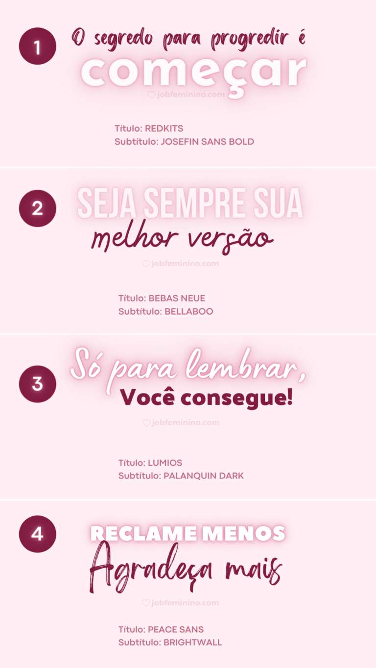 20 Combinações Exclusivas De Fontes Gratuitas Do Canva 0581